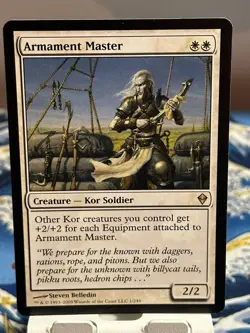 Magic The Gathering Zendikar Armament Master #1/249 MTG TCG CCG - Image 1