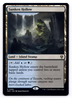 Sunken Hollow NM Commander: Murders at Karlov Manor 0299 MTG Regular - Image 1