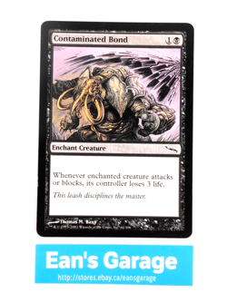 MTG Contaminated Bond 61/306 MRD Mirrodin common - Mint - Image 1