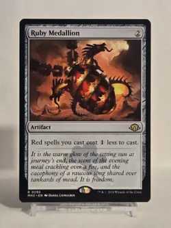 MTG Ruby Medallion - Modern Horizons 3 (MH3) 0295 - Near Mint / Mint - Image 1