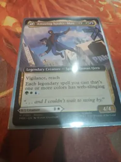 Peter Parker Amazing Spiderman MTG Disneyland Exclusive Event Promo Rare Magic - Image 1