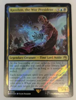 Rassilon, the War President (Surge Foil) Universes Beyond: Doctor Who - MTG RARE - Image 1