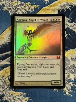 MTG Akroma, Angel of Wrath Duel Decks: Divine vs Demonic 1/62 Foil Mythic. Mtg01 - Image 2