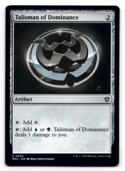 Talisman of Dominance NM Commander: Murders at Karlov Manor 0242 MTG Regular - Image 1