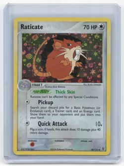 2004 Pokemon Raticate EX Team Rocket Returns #48/112 Lightly Played - Image 1