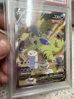 PSA 10 Tyranitar V #155/163 Alternate Full Art 2021 Pokemon SwSh Battle Styles - Image 3