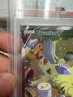 PSA 10 Tyranitar V #155/163 Alternate Full Art 2021 Pokemon SwSh Battle Styles - Image 5