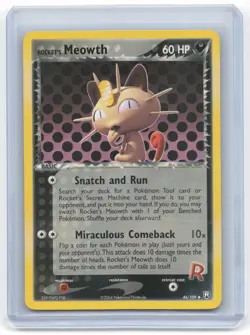 2004 Pokemon Rocket's Meowth EX Team Rocket Returns #46/109 Near Mint - Image 1