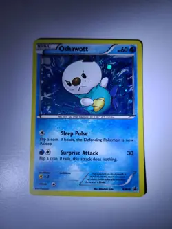 Pokemon TGC 2011 Black&White Oshawott BW08 Black Star Promo Holo in Near Mint - Image 1
