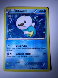 Pokemon TGC 2011 Black&White Oshawott BW08 Black Star Promo Holo in Near Mint - Image 2