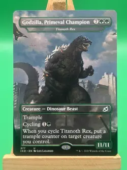 Godzilla, Primeval Champion Titanoth Rex 377 Ikoria: Lair of Behemoths LP MTG - Image 1