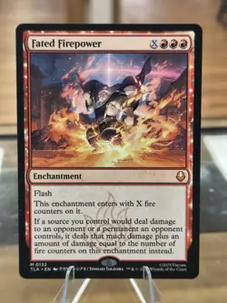 Wizards Magic: The Gathering Fated Firepower Avatar Enchantment Red Mythic 132 - Image 1