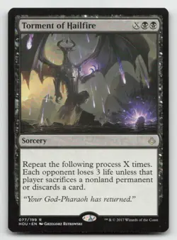 Torment of Hailfire 77 Rare Hour of Devastation Magic: The Gathering Near Mint - Image 1