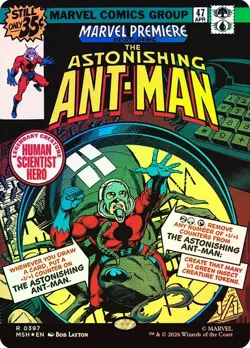 The Astonishing Ant-Man Foil Comic Showcase Marvel Super Heroes NM MTG - Image 1