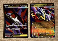 Pokemon TCG Mega Evolution Mega Latias ex Full Art 163/132 NM & 100/132 - Image 1