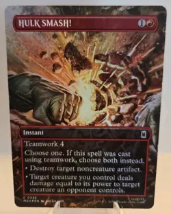 HULK SMASH! (Borderless) MTG Marvel Super Heroes Foil - Image 1