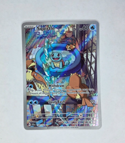 Pokemon TCG Squirtle 148/142 SV Stellar Crown Illustration Rare - Image 1