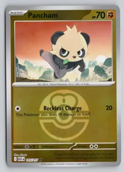 PANCHAM (LOVE BALL) 115/217 COMMON ASCENDED HEROES POKEMON REVERSE HOLO NM - Image 1