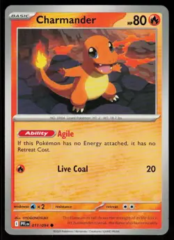 Charmander 011/094 Common Phantasmal Flames Pokemon Near Mint - Image 1