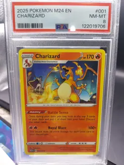 2025 Pokemon McDonald's Collection M24 Charizard 001/015 PSA 8 - Image 1