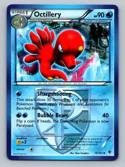 Pokemon Octillery (Team Plasma) Plasma Blast 19/101 Near Mint NM - Image 1