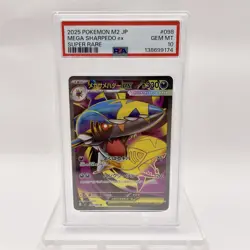 2025 POKEMON JAPANESE M2-INFERNO X SUPER RARE #098 MEGA SHARPEDO EX PSA 10 - Image 1
