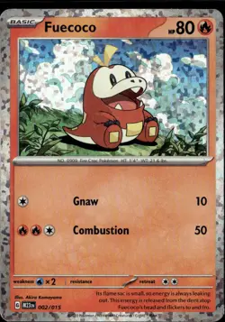 Pokemon Fuecoco 002/015 M23en McDonald’s 2023 Collection Holo - Image 1