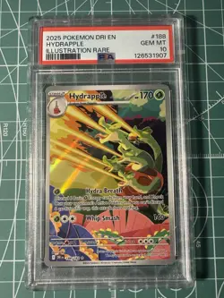 PSA 10 Hydrapple Illustration Rare 2025 Pokemon Dri En #188 - Image 1