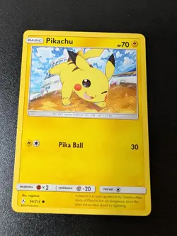 Pikachu 54/214 Common Unbroken Bonds Pokemon Near Mint - Image 1
