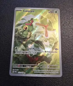 CATERPIE 172/165 ILLUSTRATION RARE 151 POKEMON NM - Image 1