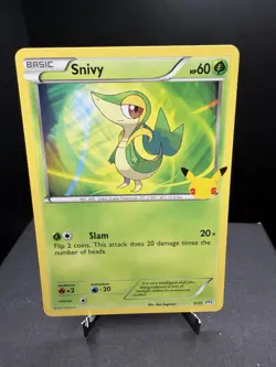 Pokemon TCG Mcdonalds 25th Anniversary Snivy 5/25 Regular Stamped Promo NM - Image 1