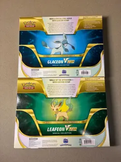 POKEMON GLACEON & LEAFEON VSTAR Special Collection Box Set Of 2 Evolving Skies! - Image 2