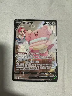 Blissey v TG22/TG30 SWSH12 Sword & Shield Silver Tempest Trainer Gallery Card - Image 1