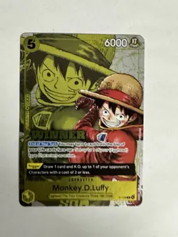 2026 Winner Pack Vol. 2 Monkey.D.Luffy P-106 One Piece Promotion Cards Foil - Image 3