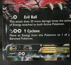 MP+ Yveltal EX XY08 XY Promo Authentic Pokemon Card - Image 5