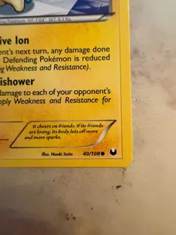 Minun 40/108 Dark Explorers Regular Pokemon Card Near Mint/Lightly Played - Image 4