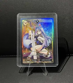 VCard: Divine Chaos 1st Edition Reine Of The Sacred Light Rare 9 Holo Card - Image 1