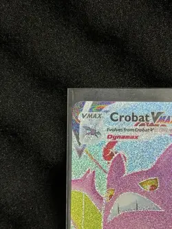 Pokemon Card Crobat VMAX SWSH099 Black Star Promo Full Art Holo TCG - Image 2