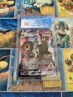 CGC 10 PERFECT Umbreon Vmax TG23 Alt Art GRAIL Card Pokemon Slab - Image 1