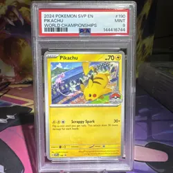 Pikachu 190 Sv: Scarlet & Violet Promo Cards Regular PSA 9 MINT - Image 1