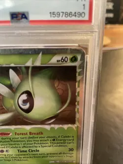 Pokemon TCG Celebi Holo Rare Card HS-TRIUMPHANT92/102 PSA 1 - Image 3