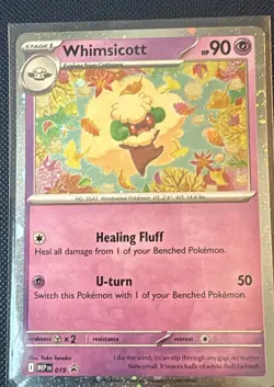 Whimsicott (Cosmos Holo) 019 Promo NM Pokemon Card Mega Evolution Promo - Image 1