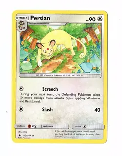 Persian 102/147 Sm-Burning Shadows Regular Rare - Pokemon Card - Image 1