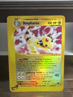E-Reading Pokemon Card - Ampharos 34/165 - Expedition Base Set - Reverse Holo - Image 1