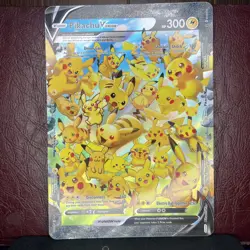 JUMBO Pikachu V Union Card SWSH141 Oversized Promo Pokemon Celebrations 25th NM - Image 1