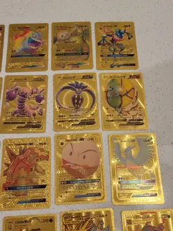 Lot of 55 Gold Foil Pokemon Card Fan Art Cards (All Cards Pictured) Mint Cond - Image 4