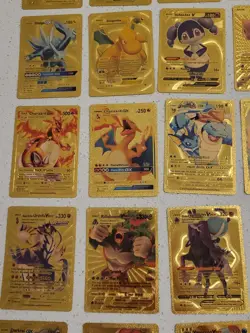 Lot of 55 Gold Foil Pokemon Card Fan Art Cards (All Cards Pictured) Mint Cond - Image 5
