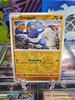 Croagunk 114/193 Reverse Holo Common Pokemon TCG S&V Paldea Evolved - Image 1