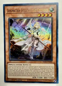 Yugioh! - Dogmatika Ecclesia, The Virtuous - RA01-EN020 - Ultra Rare - Image 1
