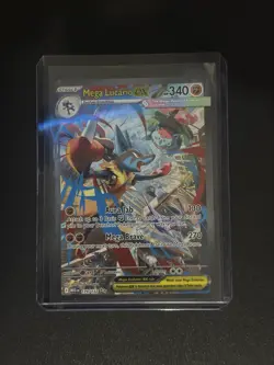 Mega Lucario Ex Alternate Art 179/132 Mega Evolution Secret Rare Pokemon Card NM - Image 3